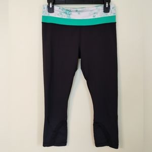 Lululemon Run Inspire Crop Black Leggings Size 6